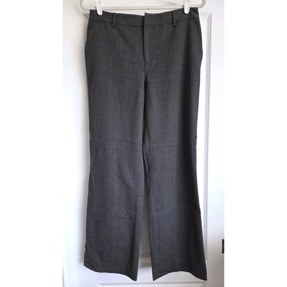VTG Lauren Ralph Lauren Gray Wool Blend Wide Leg Trousers Dress Pants Women Sz 8